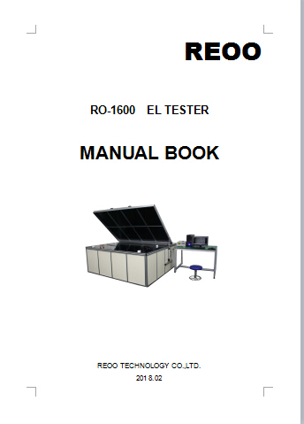 EL tester manual book EL-1600(图1)