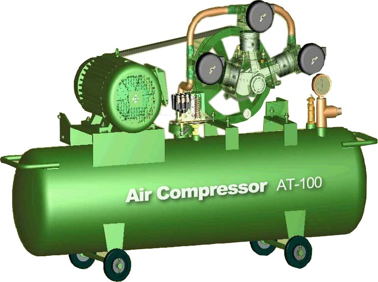 Air compressor for solar panel production