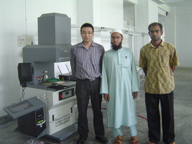 2011 Aug we installed solar panel manufacturing machine in Bangladesh(图1)
