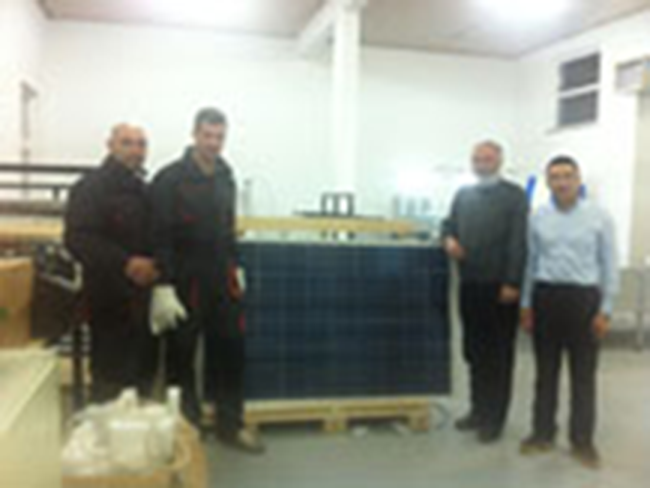 2013 Oct we installed solar panel making machine in Bosinia and Hozegovina(图4)