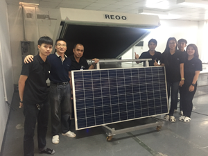 2015 Sep we installed solar panel production line in Thailand(图3)